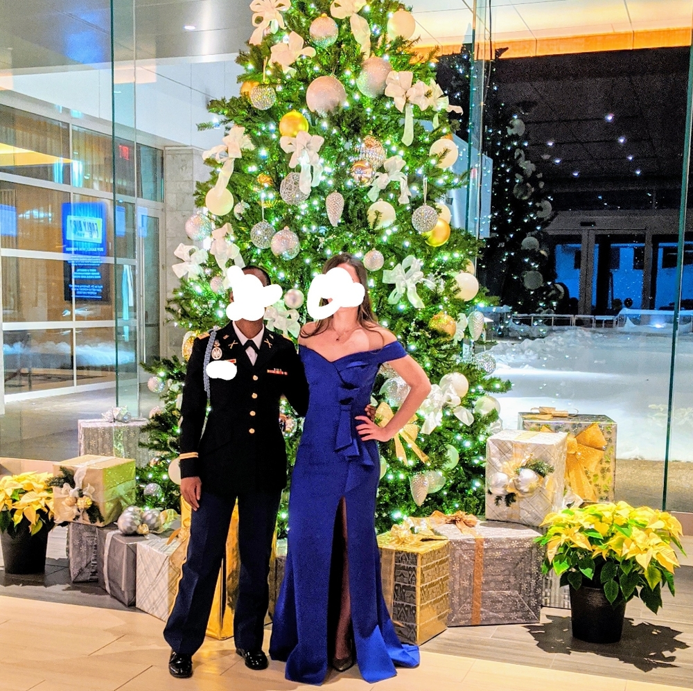 Quiz Royal Blue Gown